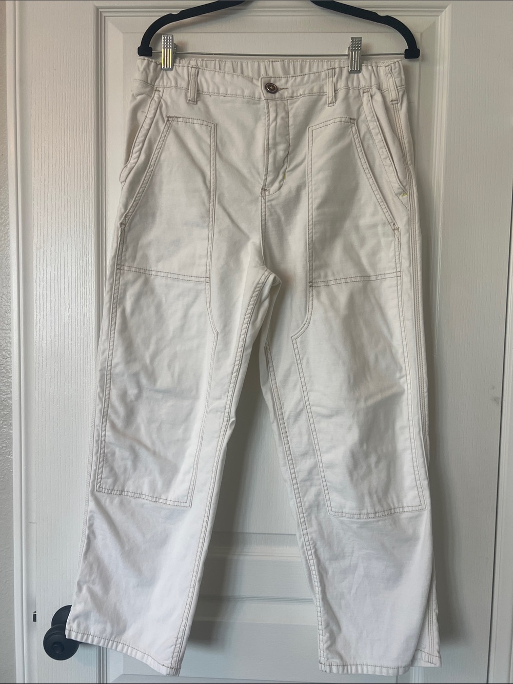 LIKE NEW Pilcro The Roamer White Utility Cotton Pants size 29P